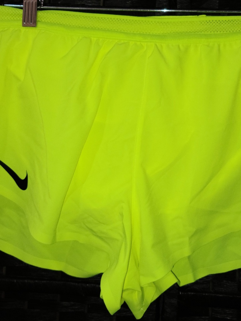 Nike AeroSwift Dri-FIT ADV running shorts in a bright yellow  4"  NWOT  size L
